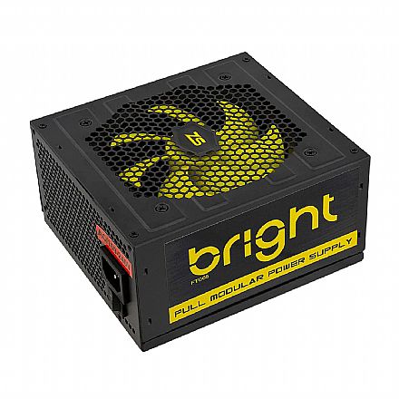 Fonte - Fonte 1000W Bright FT005 - PFC Ativo - Modular