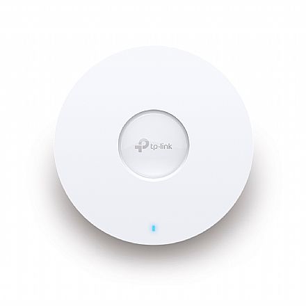 Roteador, Repetidor & Acess Point - Access Point Corporativo TP-Link EAP670 AX5400 - Wi-Fi 6 - PoE - 4804Mbps - Tecnologia MU-MIMO - Omada SDN - Montável em Teto ou Parede