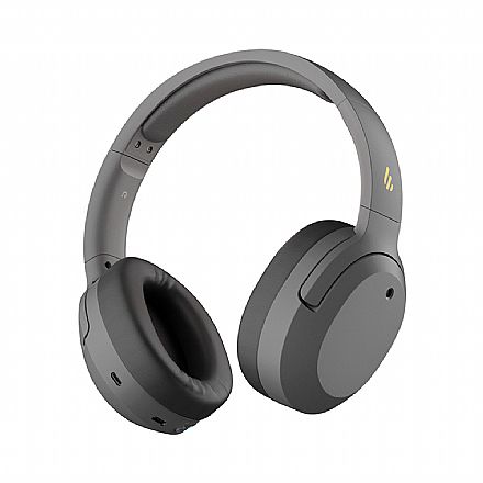 Fone de Ouvido - Fone de Ouvido Bluetooth Edifier W820NB-GR - com cancelamento de Ruído e Microfone - Cinza