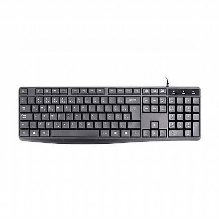 Teclado - Teclado USB K-Mex KBW528 - ABNT2 - Preto - KBW528U0001CBOX