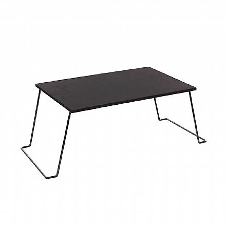 Móveis - Mesa de Colo para Notebook Metaltru Smart - Dobrável - Preto - 23386.2.2