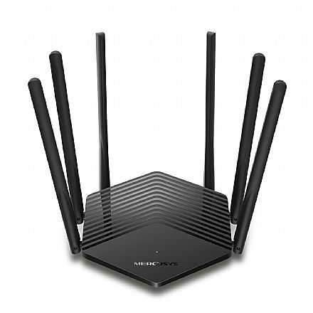 Roteador, Repetidor & Acess Point - Roteador Wi-Fi Mercusys AC1900 - Gigabit - MU-MIMO - Dual Band - 6 Antenas - até 1900 Mbps - MR50G