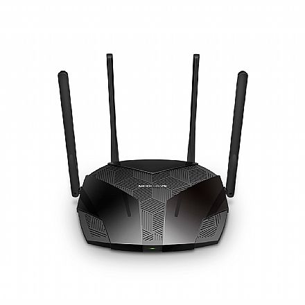 Roteador, Repetidor & Acess Point - Roteador Wi-Fi Mercusys AX1800 - Gigabit - MU-MIMO - Wi-Fi 6 - Dual Band - 4 Antenas - MR70X