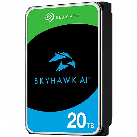 HD (Disco Rígido) - HD 20TB SATA - 7200RPM - 256MB Cache - Seagate SkyHawk Surveillance - ST20000VE002