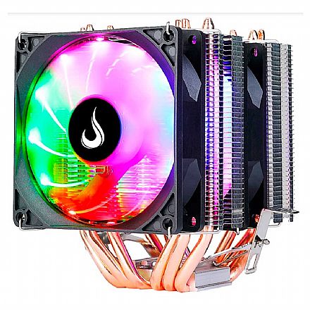 Cooler CPU - Cooler para Processador Rise Mode G800 - Intel / AMD - RGB Rainbow - RM-AC-08-RGB