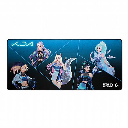 Mouse pad - Mousepad Gamer Logitech G840 League of Legends KDA - Extendido 400 x 900mm - 943-000456