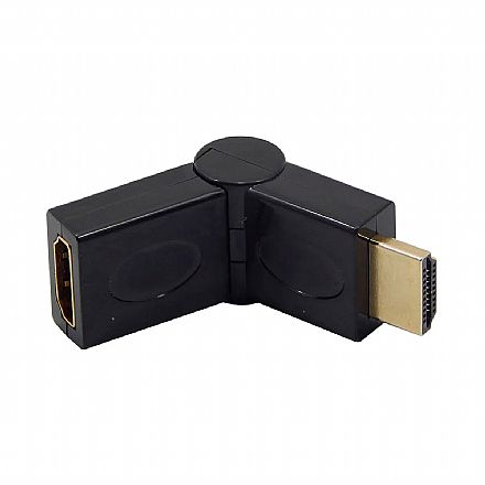 Cabo & Adaptador - Adaptador HDMI com Ângulo de 90 a 180 Graus - (HDMI M X HDMI F) - AD0053
