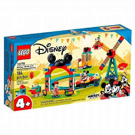 Brinquedo - LEGO Disney - Parque de Diversões do Mickey, Minnie e Pateta - 10778