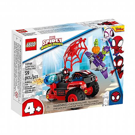 Brinquedo - LEGO Super Heroes Marvel - Miles Morales: Triciclo Eletrônico do Homem-Aranha - 10781