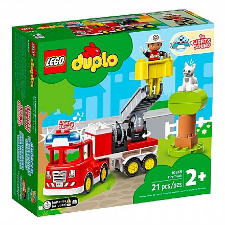 Brinquedo - LEGO Duplo - Caminhão dos Bombeiros - 10969