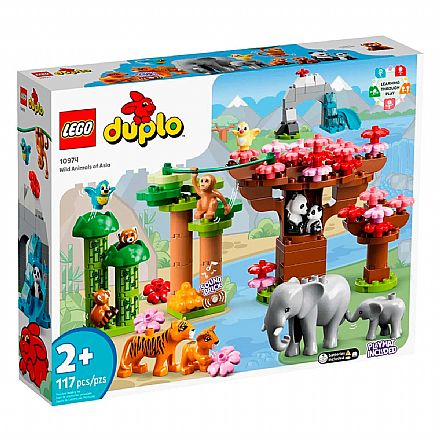 Brinquedo - LEGO Duplo - Animais Selvagens da Ásia - 10974
