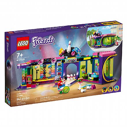 Brinquedo - LEGO Friends - Fliperama com Discoteca Giratório - 41708