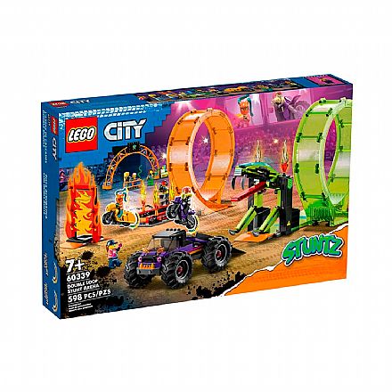 Brinquedo - LEGO City - Arena de Acrobacias de Giro Duplo - 60339