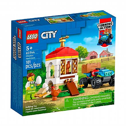 Brinquedo - LEGO City - Galinheiro - 60344
