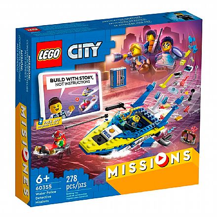 Brinquedo - LEGO City - Missões Investigativas da Polícia Aquática - 60355