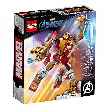 Brinquedo - LEGO Super Heroes Marvel - Armadura Robô do Homem de Ferro - 76203