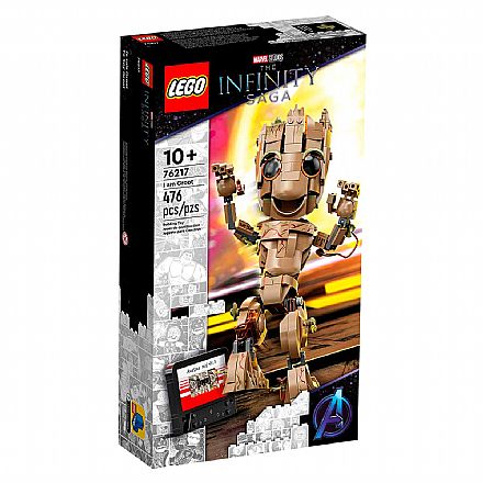Brinquedo - LEGO Super Heroes Marvel - Eu sou Groot - 76217