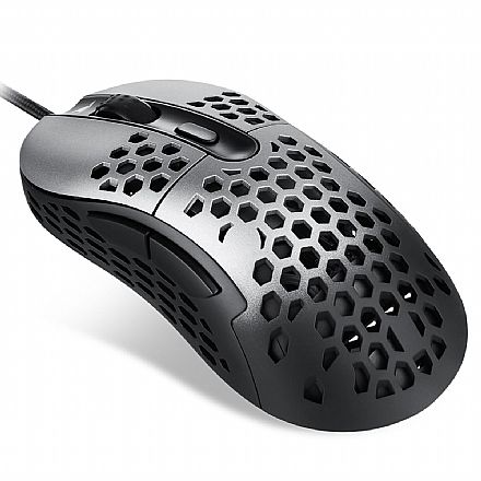 Mouse - Mouse Gamer Motospeed Darmoshark N1 Essential - 6400dpi - RGB - 6 Botões - FMSMS0086PTO