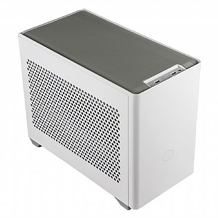 Gabinete - Gabinete Cooler Master Masterbox NR200P - Lateral em Vidro Temperado - Mini ITX - Branco - MCB-NR200P-WGNN-S00
