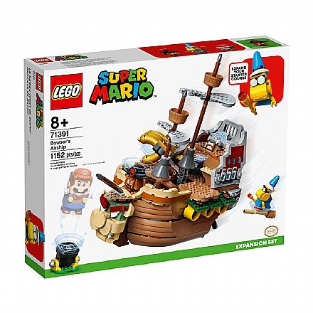 Brinquedo - LEGO Super Mario - Aeronave do Bowser - Pacote de Expansão - 71391