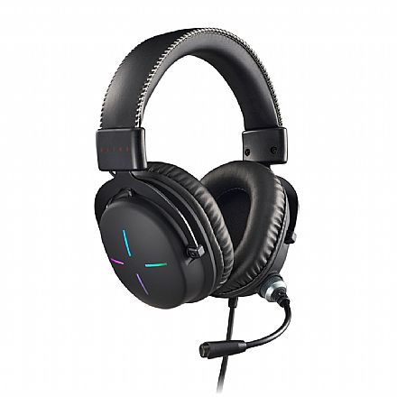 Fone de Ouvido - Headset Gamer Acer Nitro - Driver de 50 mm - RGB - Conector P3 - Preto - NHW200