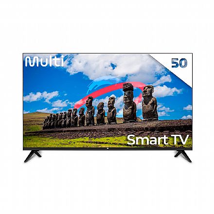 TVs - TV 50" Multilaser TL032M - Smart TV - 4K Ultra HD - Wi-Fi - HDMI / USB / AV