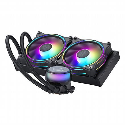 Water Cooler - Water Cooler MasterLiquid ML240L Illusion - (AMD / Intel) - com LED RGB - Cooler Master MLX-D24M-A18P2-R1