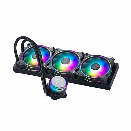 Water Cooler - Water Cooler MasterLiquid ML360 Illusion - (AMD / Intel) - com LED RGB - Cooler Master MLX-D36M-A18P2-R1