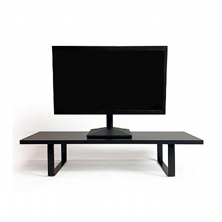 Móveis - Suporte para Monitor Reliza Stand Desk - com Regulagem de Altura - Preto