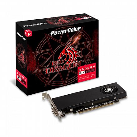 Placa de Vídeo - AMD Radeon RX 550 4GB GDDR5 128bits - PowerColor AXRX 550 4GBD5-HLE