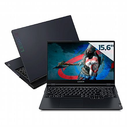 Notebook - Notebook Lenovo Gamer Legion 5i - Intel i7 11800H, 32GB, SSD 960GB, GeForce RTX 3060, Tela 15.6" Full HD, Windows 11 - 82MH0000BR