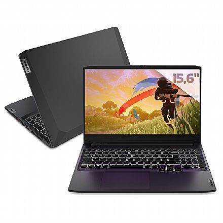 Notebook - Notebook Lenovo Gaming 3i - Intel i5 11300H, RAM 8GB, SSD 512GB, GeForce GTX 1650, Tela 15.6" Full HD, Windows 10 Pro - 82MGS00200