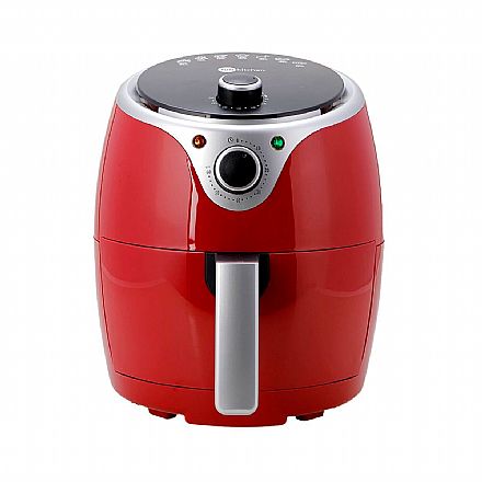 Eletroportáteis - Fritadeira Airfryer Fun Kitchen - 127V - 1200W - Vermelha - AF20126M-127V-RED