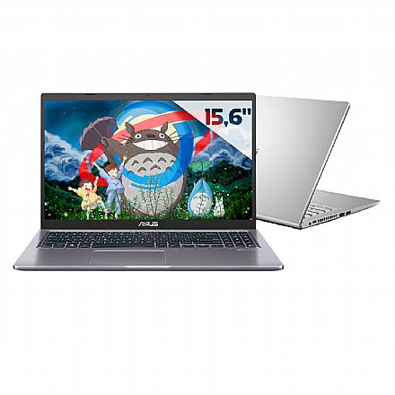 Notebook - Notebook Asus X515JA-BR2750 - Intel i3 1005G1, RAM 4GB, SSD 256GB, Tela 15.6", Linux - Cinza
