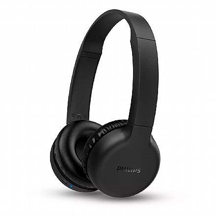 Fone de Ouvido - Fone de Ouvido Bluetooth Philips TAH1205BK/00 - Dobrável - com Microfone - Preto