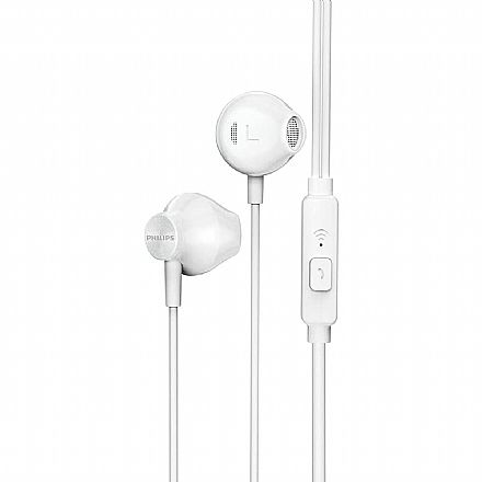 Fone de Ouvido - Fone de Ouvido Intra-Auricular Philips TAUE101WT/00 - com Microfone - Conector P2 - Branco