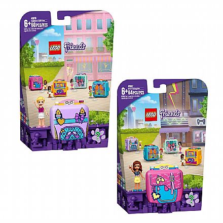 Brinquedo - Conjunto LEGO Friends - Cubo de Balé da Stephanie + Cubo de Jogo da Olivia
