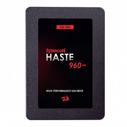 SSD - SSD 960GB Redragon Haste - SATA - Leitura 550MB/s - Gravação 480MB/s - GD-304