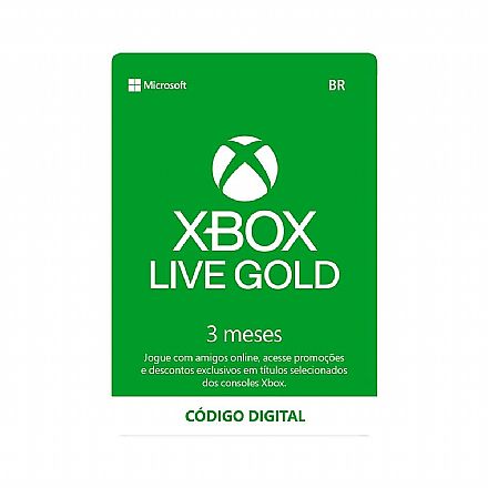 Software - Xbox Live Gold 3 meses