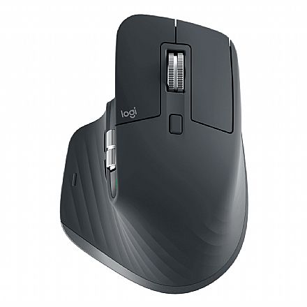 Mouse - Mouse sem Fio Logitech MX Master 3S - Bluetooth ou USB Unifying - Logitech Flow - Preto - 910-006561