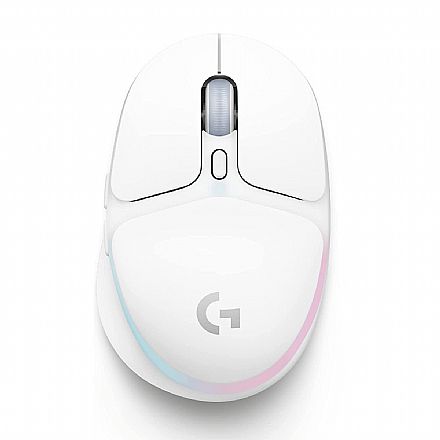 Mouse - Mouse Gamer Logitech G705 - Coleção Aurora - G HUB - 8200dpi - 6 Botões Programaveis - Iluminação RGB Lightsync - Branco - 910-006366
