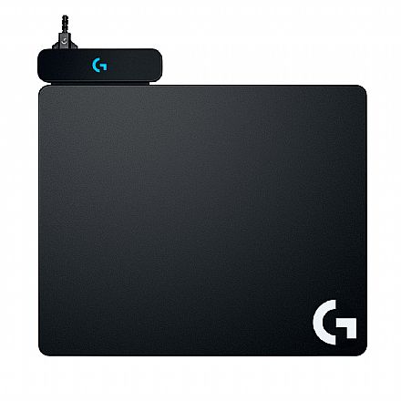 Mouse pad - Mousepad Gamer Logitech Powerplay - 344 x 321 x 2mm - para carregamento sem fio - 943-000208