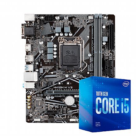 Kit Upgrade - Kit Upgrade Processador Intel® Core™ i5 10400F + GIGABYTE H410M-H V3