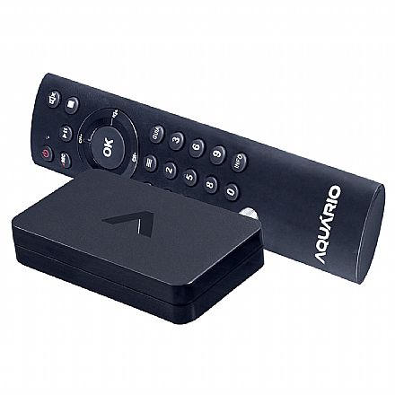 Acessórios para TV - Conversor Digital de TV e Gravador HDTV Aquario DTV-9000 - Full HD - com Controle Remoto - USB, HDMI, AV e Antena