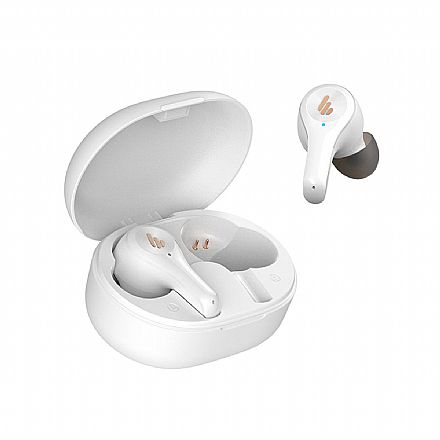 Fone de Ouvido - Fone de Ouvido Bluetooth Earbud Edifier X5 - Com Microfone - com Case Carregador - Branco - X5-Type-C-WT