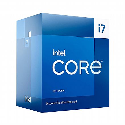 Processador Intel - Intel® Core i7 13700F - LGA 1700 - 2.5GHz (Turbo 5.2GHz) - Cache 30MB - 13ª Geração - BX8071513700F