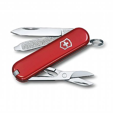 Ferramenta - Canivete Victorinox Classic SD Colors - 7 funções - Vermelho Style Icon - 0.6223.G