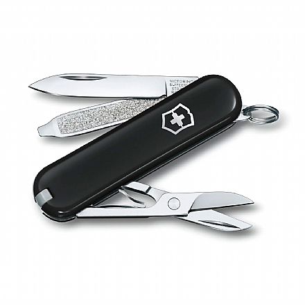 Ferramenta - Canivete Victorinox Classic SD Colors - 7 funções - Preto Dark Illusion - 0.6223.3G