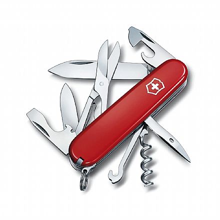 Ferramenta - Canivete Victorinox Climber - 14 funções - Vermelho - 1.3703