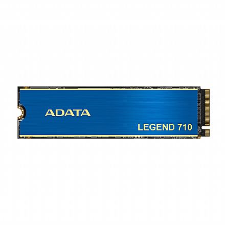SSD - SSD M.2 512GB Adata Legend 710 - NVMe - 3D NAND - Leitura 2400 MB/s - Gravação 1600MB/s - ALEG-710-512GCS